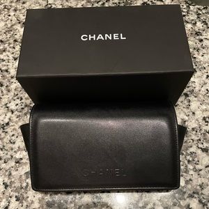 Chanel Black Quilted Sunglasses Case Set